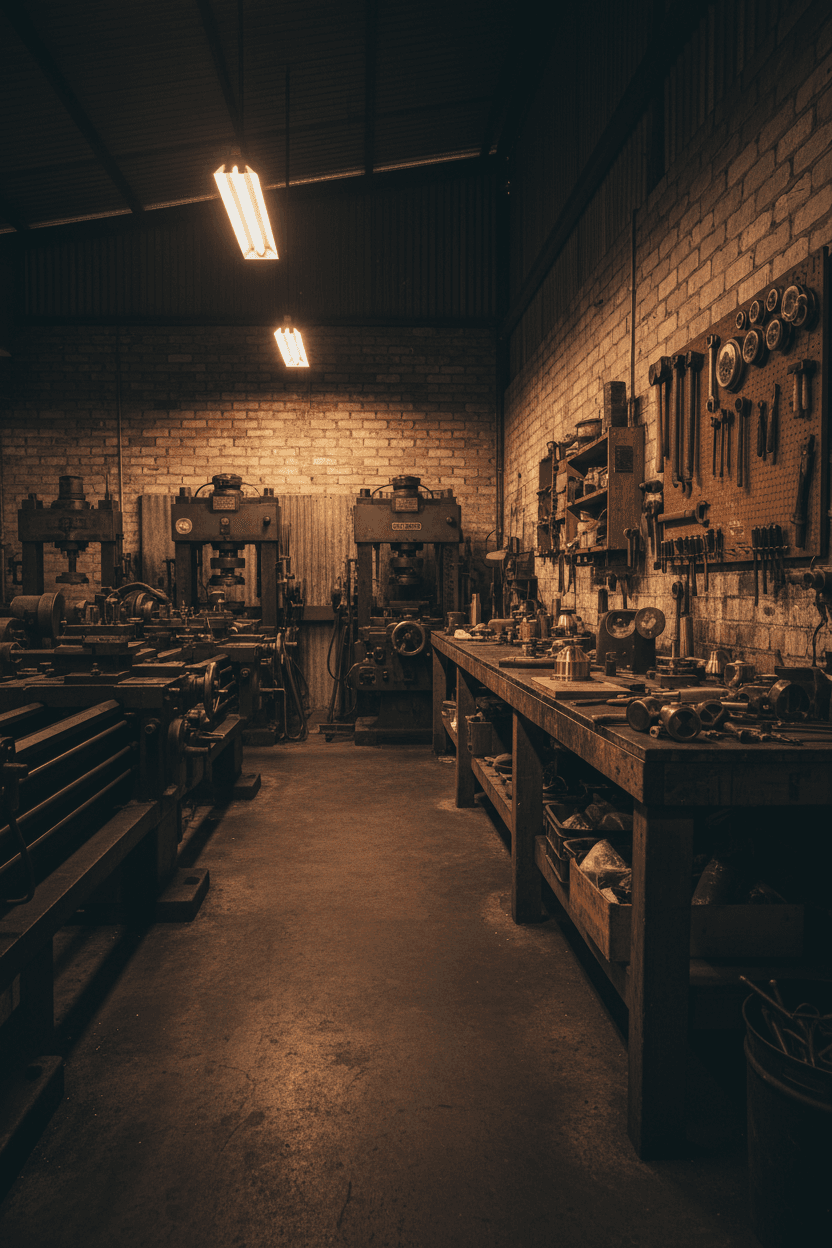 Original oil lamp workshop — Melbourne, Australia
